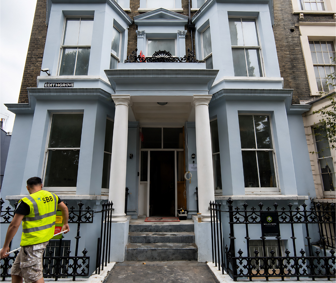 Edith Grove refurbishment project exterior